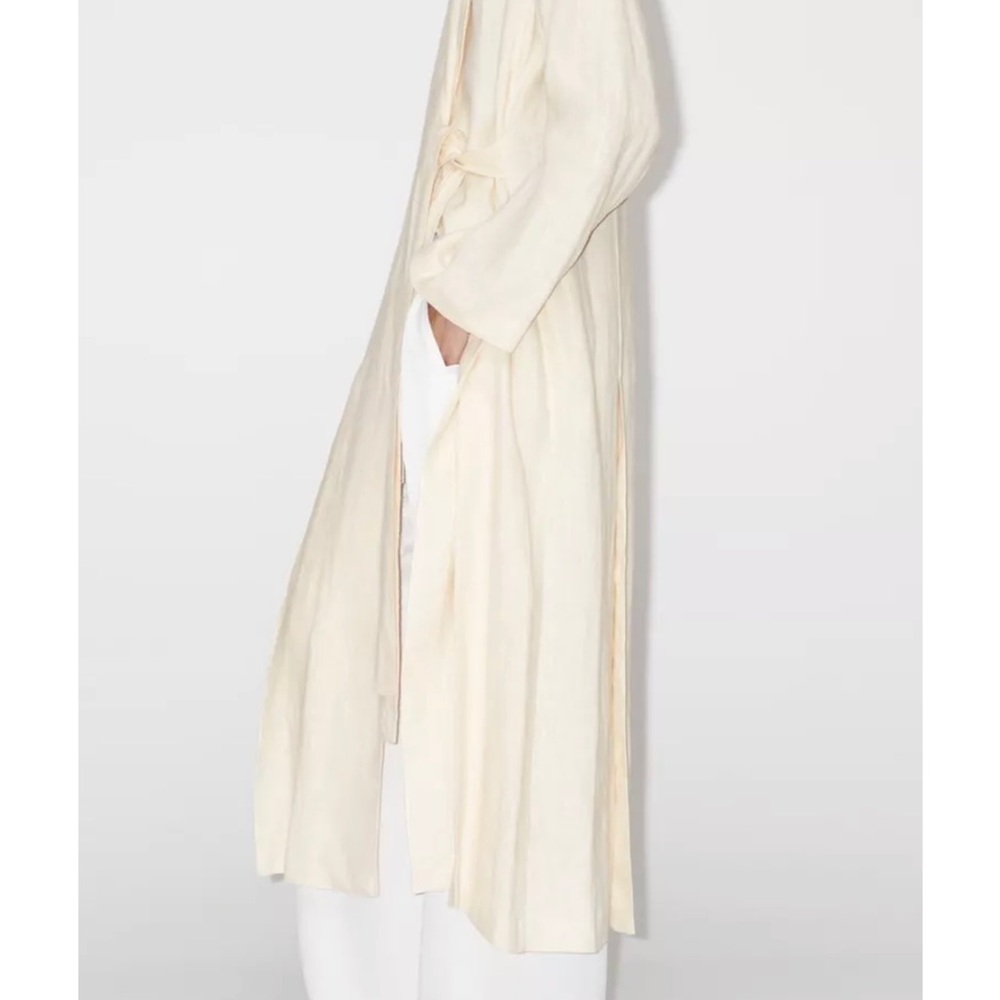 ISO - WANTED - Zara Vented Linen Coat Size Large - Picture 6 of 7